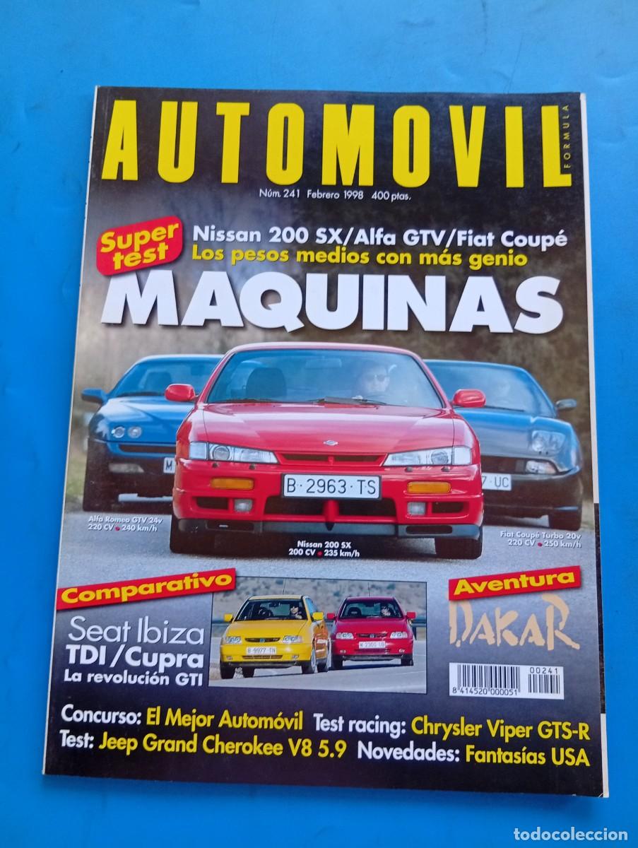 Coches: AUTOMOVIL. N&ordm; 241. A&Ntilde;O 1998. NISSAN 200 SX/ ALFA GTV/ FIAT COUP&Eacute;. SEAT IBIZA.... LEER.
