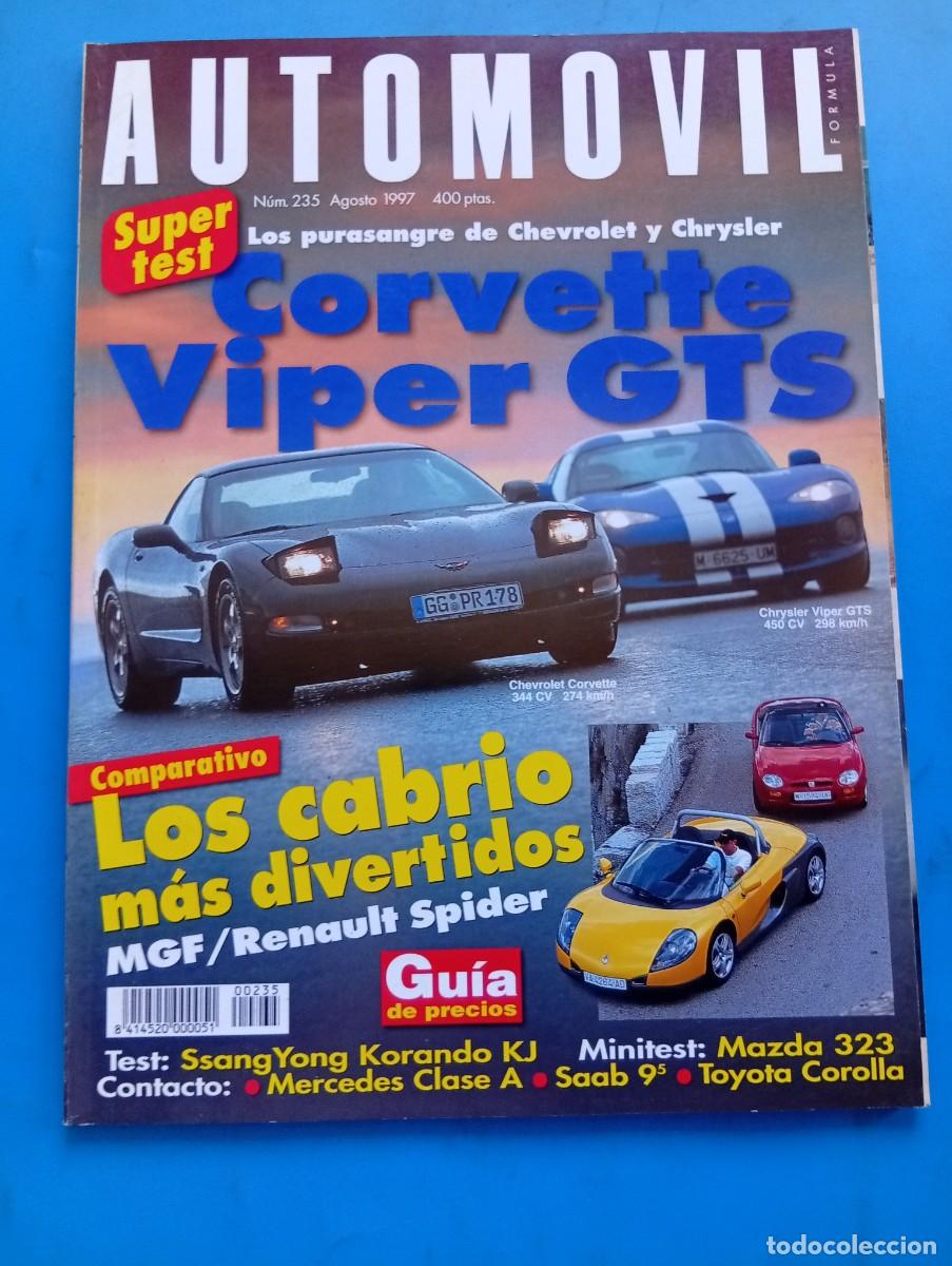 Coches: AUTOMOVIL. N&ordm; 235. A&Ntilde;O 1997. LOS CABRIO MAS DIVERTIDOS. RENAULT SPIDER. MAZDA 323. SSANG .... LEER.