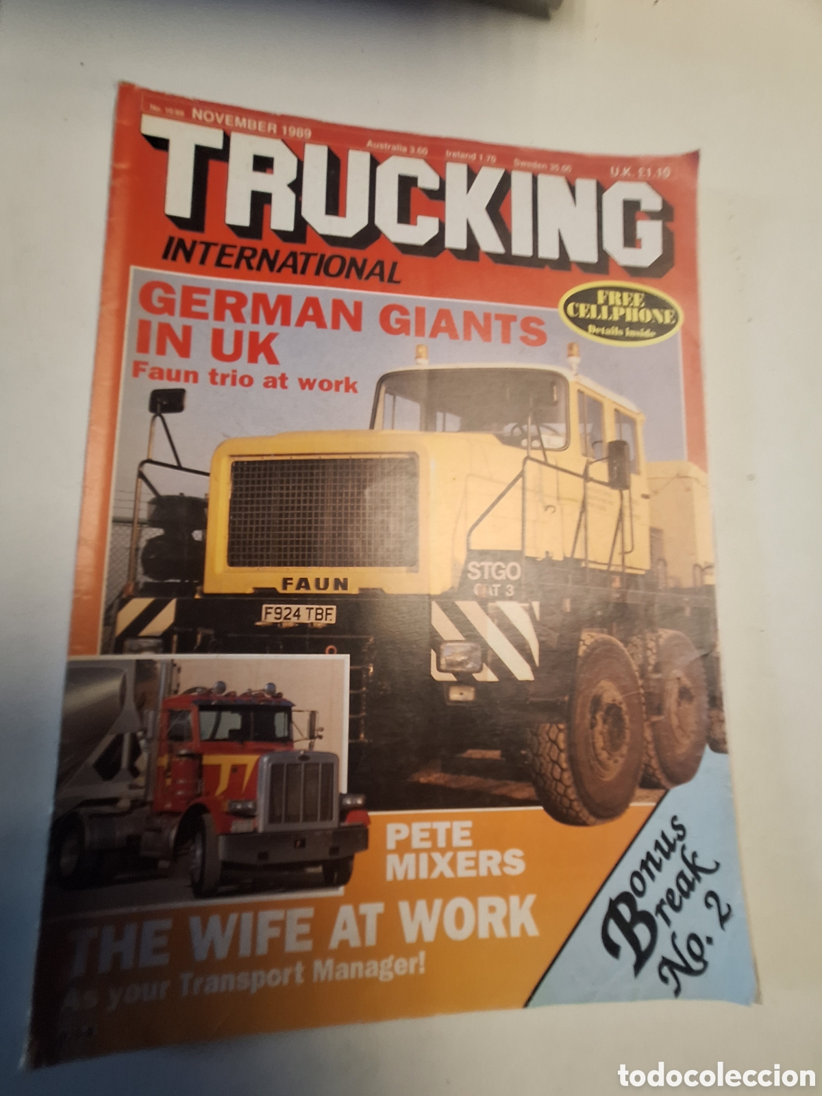 Voitures: Revista trucking de noviembre 1989 camion