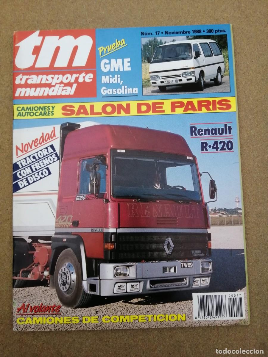 Coches: REVISTA TM TRANSPORTE MUNDIAL (NUMERO 17) CAMIONES Y AUTOCARES, SALON DE PARIS