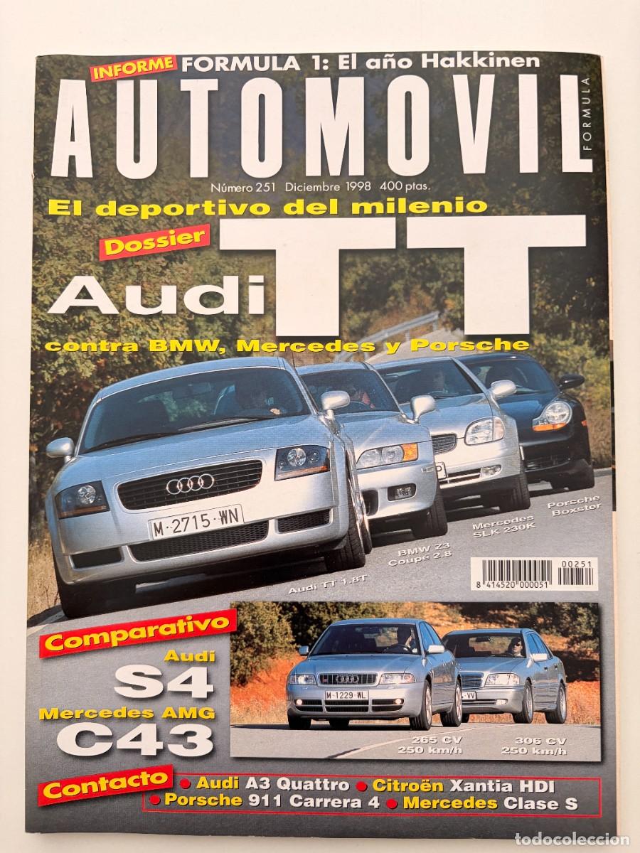 Coches: AUTOMOVIL N&ordm; 251. DICIEMBRE 1998. AUDI TT. BMW Z3 COUP&Eacute;. MERCEDES SLK 230K. PORSCHE BOXSTER. LEER