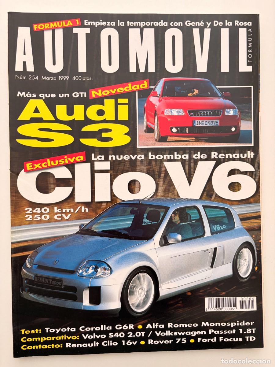 Coches: AUTOMOVIL. N&ordm; 254. MARZO 1999. AUDI S3. RENAULT CLIO V6. TOYOTA COROLLA G6R. RENAULT AVANTIME.LEER