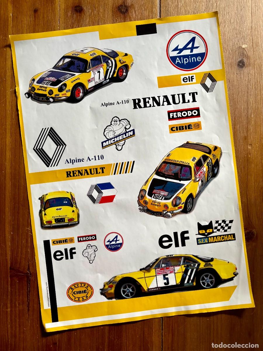 Coches: LAMINA POSTER RENAULT ALPINE A 110 RACING CIBIE TEAM CLASSIC AUTO , PAPEL