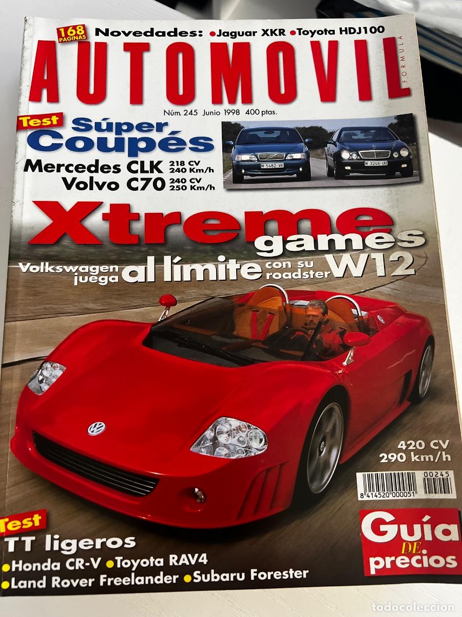 Coches: AUTOMOVIL. N&deg;245. JUNIO 1998. S&Uacute;PER COUPES. MERCEDES CLK. VOLVO C70. XTREME GAMES