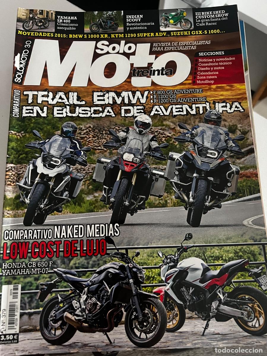 Coches: SOLO MOTO TREINTA. N&ordm; 379. SEPTIEMBRE 2014. CB 650 F VS MT-07. YAMAHA SR 400. LEER