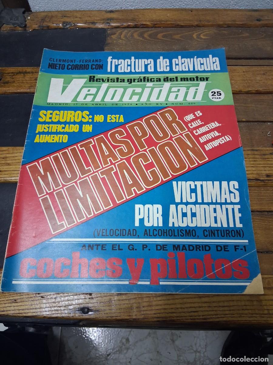 Coches: Revista coche Velocidad 659 a&ntilde;o 1974 Seat 133 moto ossa 250 TR 74 Porsche