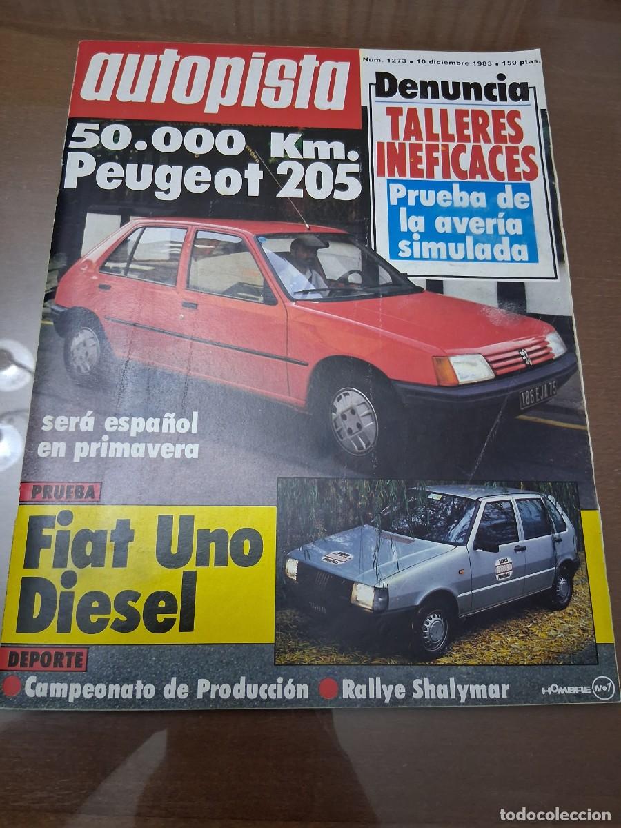 Coches: Revista coche autopista 1273 Peugeot 205 Honda Civic