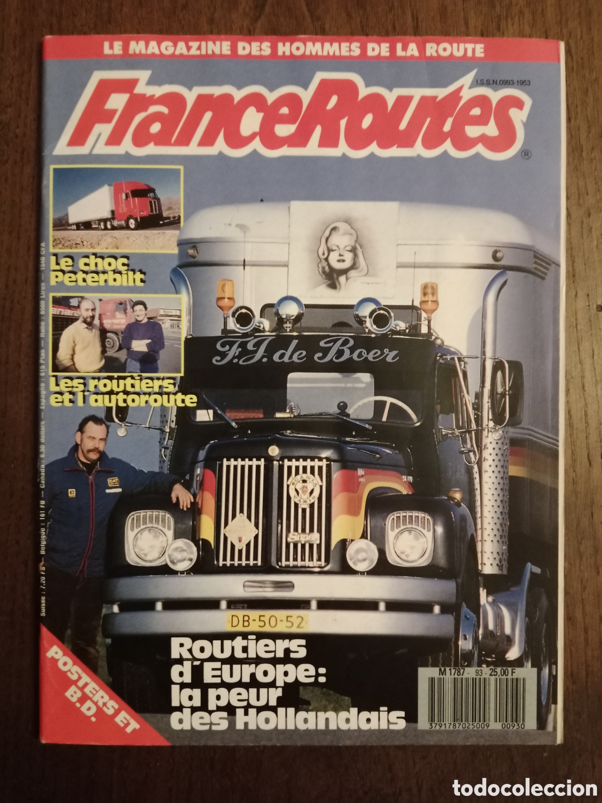 Coches: Revista france routes n. 93 de 1989 cami&oacute;n daf