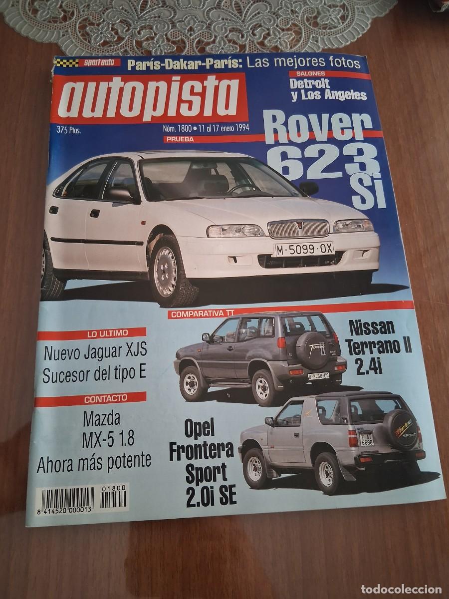 Coches: Revista coche autopista 1800 Nissan Terrano 2 Opel Frontera Jaguar XJS Hobbyvar Jordi y Marc Gene