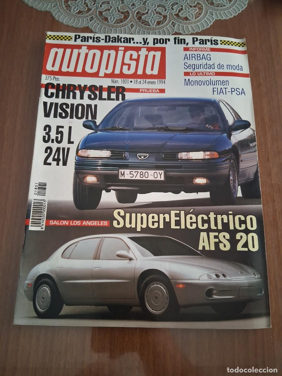 Coches: Revista coche autopista 1801 Lancia Dedra Chrysler Visi&oacute;n el&eacute;ctrico AFS20 AFS