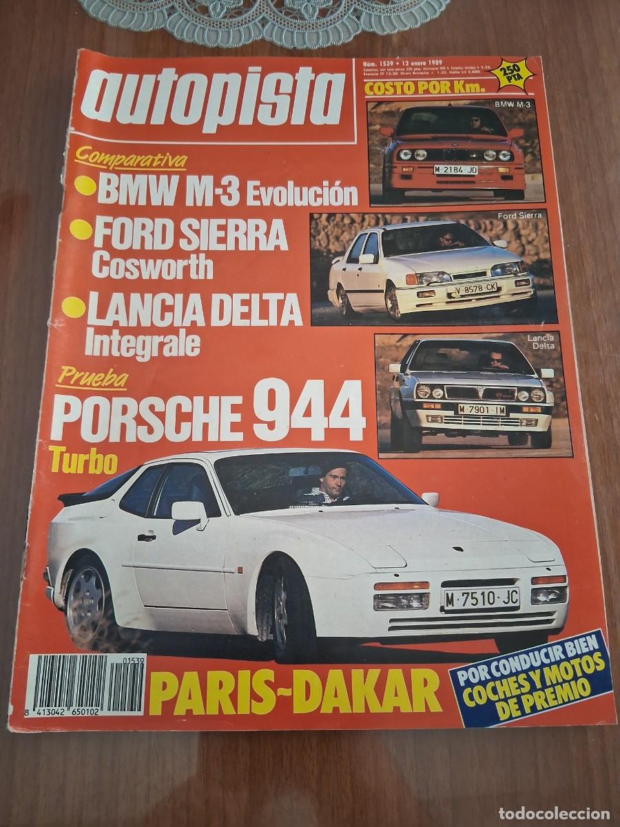 Coches: Revista coche autopista 1539 BMW M3 Ford Sierra Cosworth Lancia Delta Porsche 944 Chevrolet Corvette