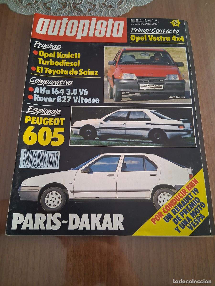 Coches: Revista coche autopista 1540 Toyota Carlos Sainz Alfa Romeo 164 Peugeot 605 anuncio Seat Ibiza