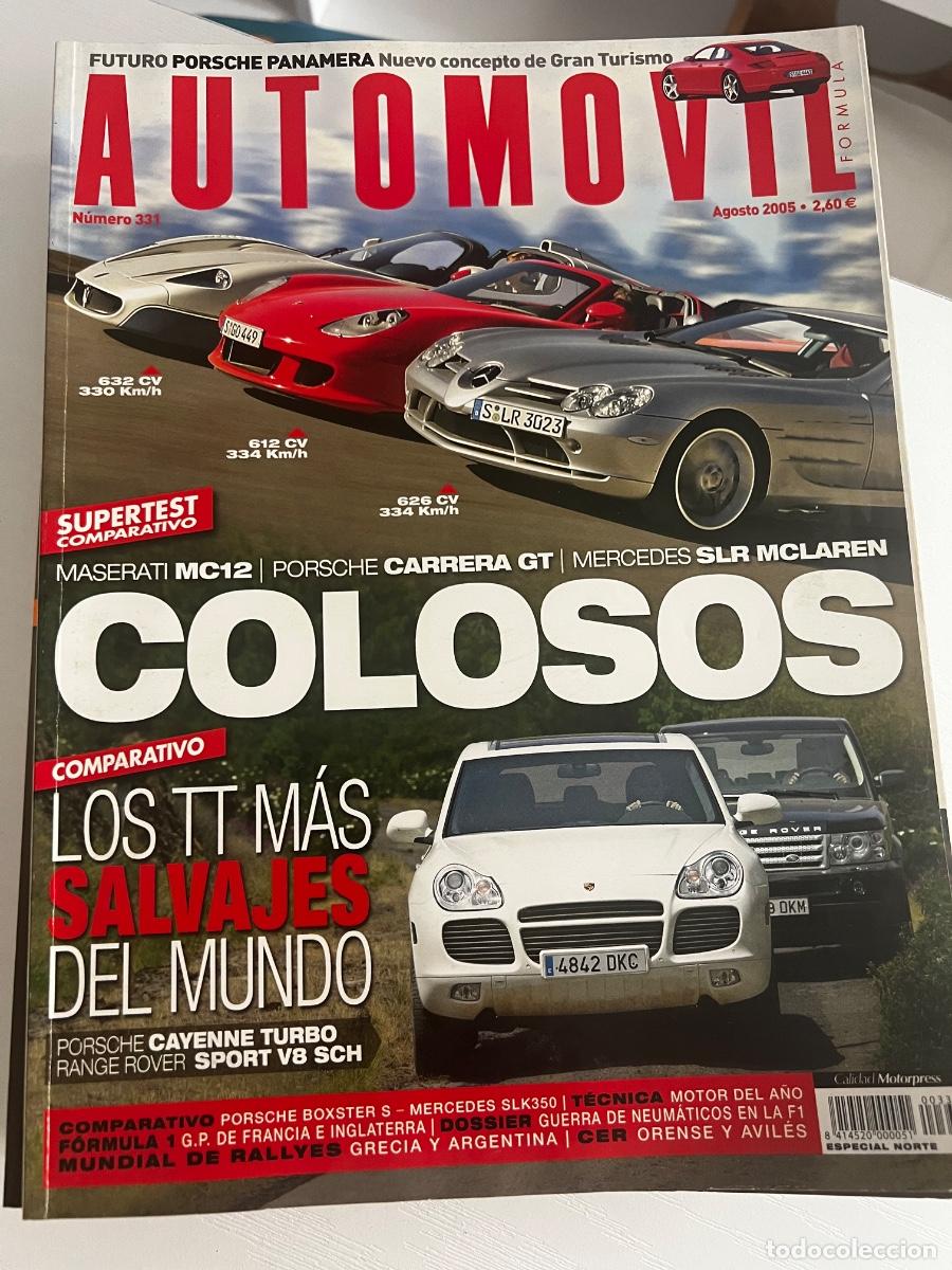 Coches: AUTOMOVIL. N&deg; 331. 2005. MASERATI MC12, PORSCHE CARRERA GT, MERCEDES SLR MCLAREN.LEER.