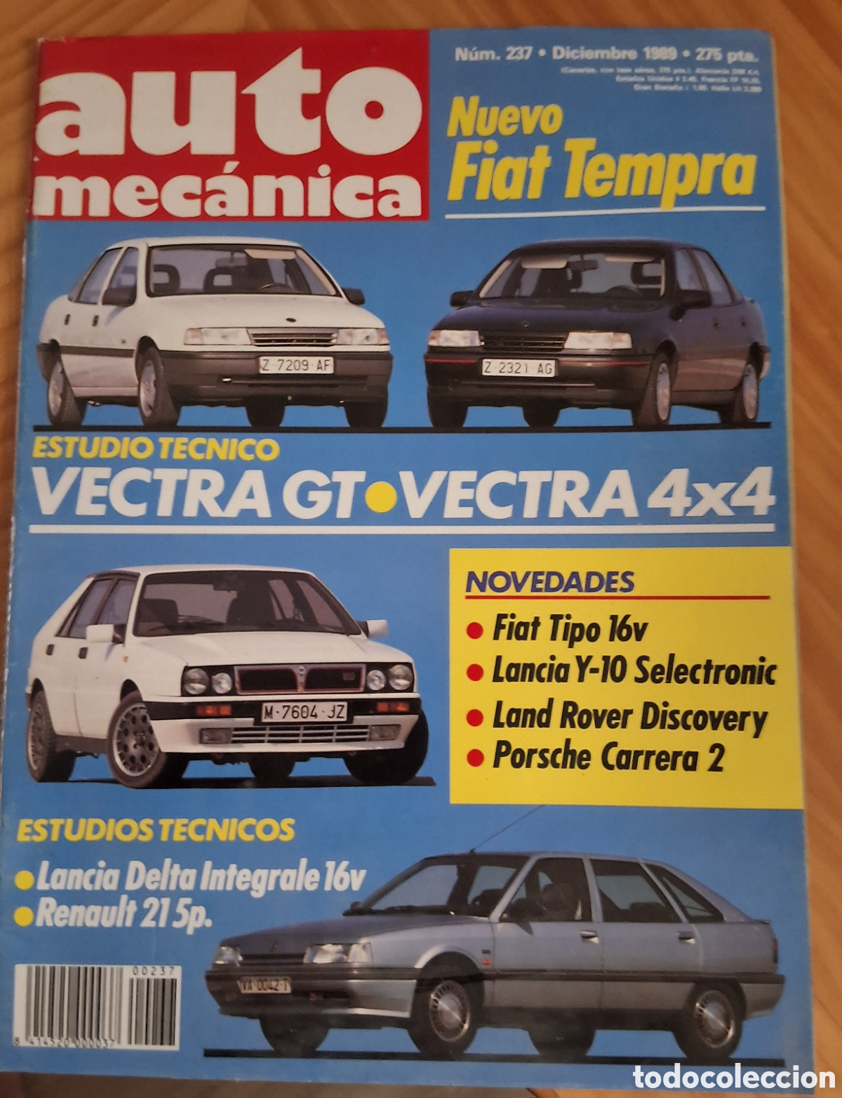 Coches: Auto mec&aacute;nica revista coches n&uacute;mero 237 a&ntilde;o 1989/12