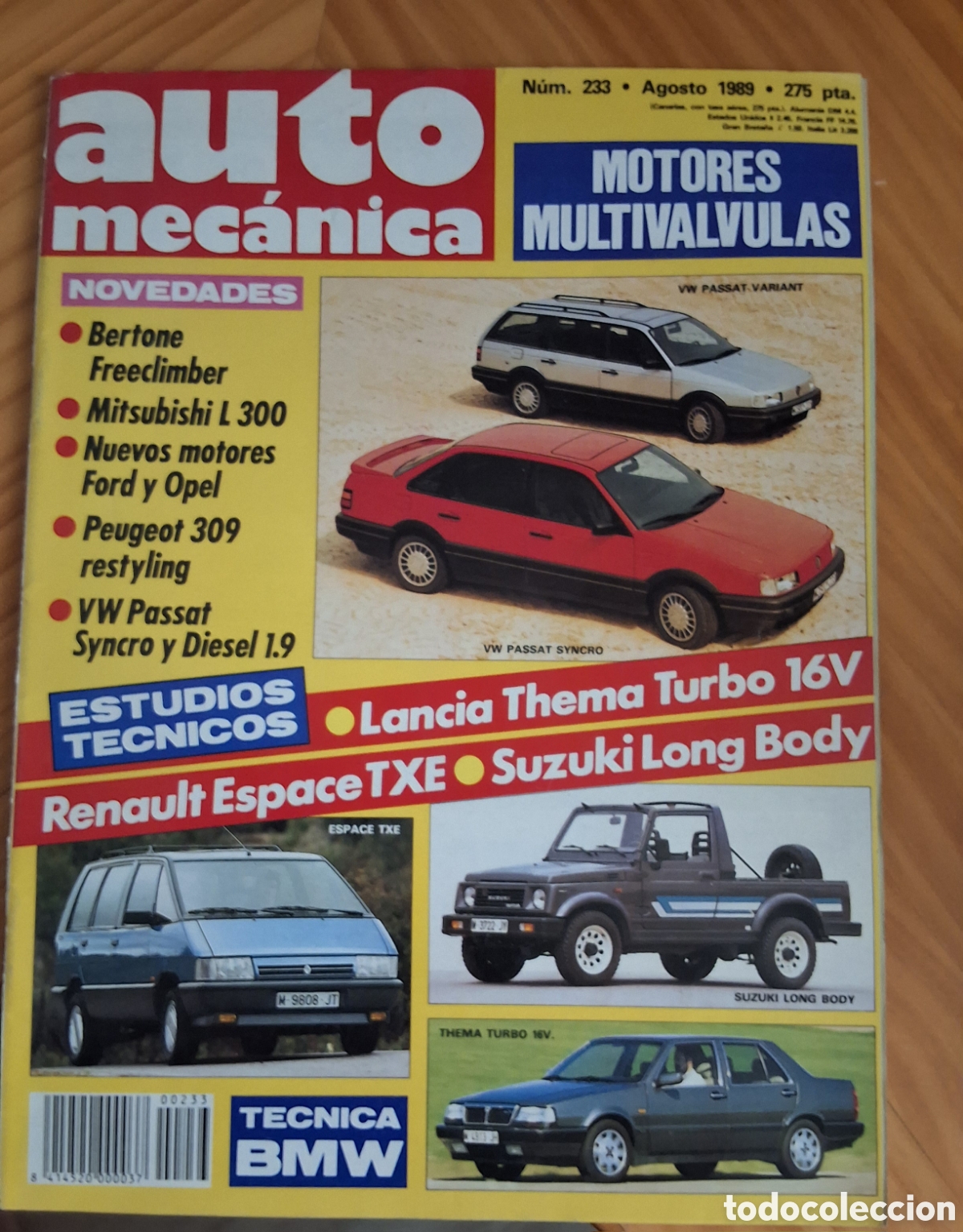 Coches: Auto mec&aacute;nica revista coches n&uacute;mero 233 a&ntilde;o 1989/8