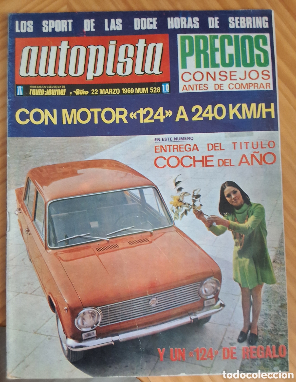 Coches: Autopista revista coches n&uacute;mero 528 a&ntilde;o 22/3/1969