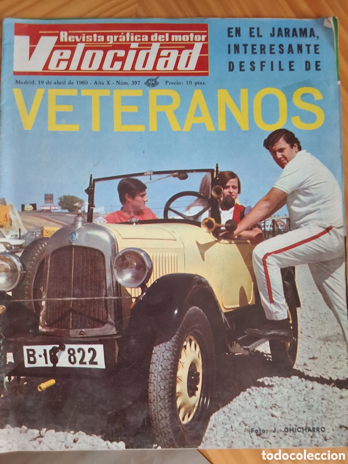 Coches: Velocidad revista coches n&uacute;mero 397 a&ntilde;o 19/4/1969