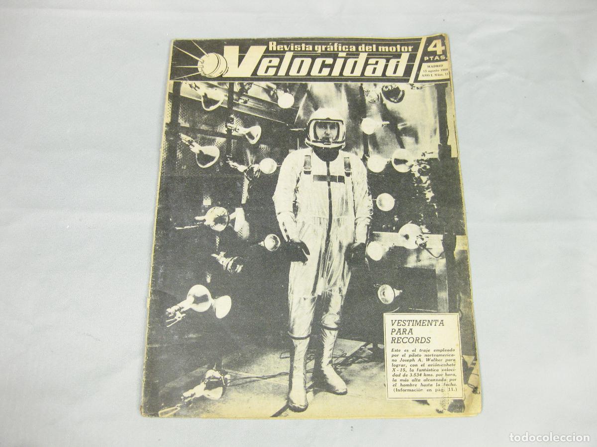 Coches: REVISTA VELOCIDAD. A&Ntilde;O 1 N&ordm; 12. 1960