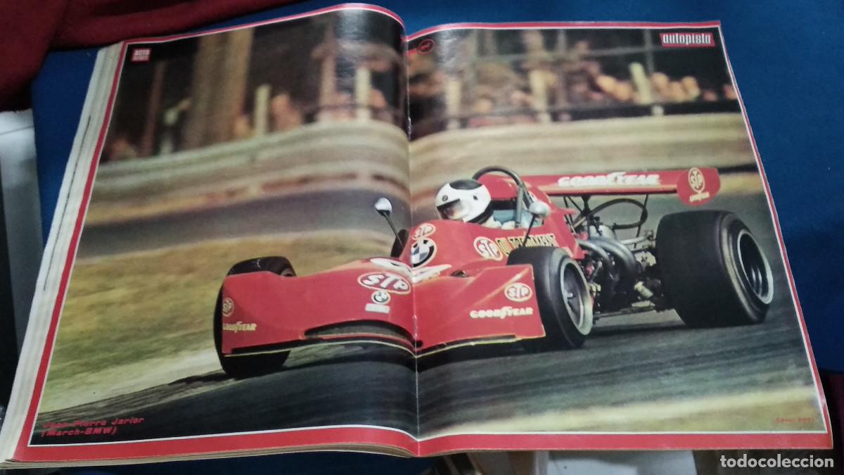 Coches: Revista autopista n. 752 de julio 1973 autom&oacute;vil Seat 100 R CON POSTERS LORRAINE +JEAN PIERRE JARIER