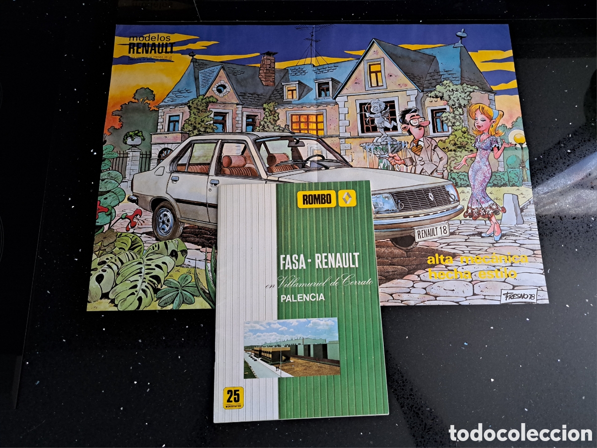 Coches: POSTER RENAULT 18 Y REVISTA ROMBO N&deg; 25 (Octubre 1978)