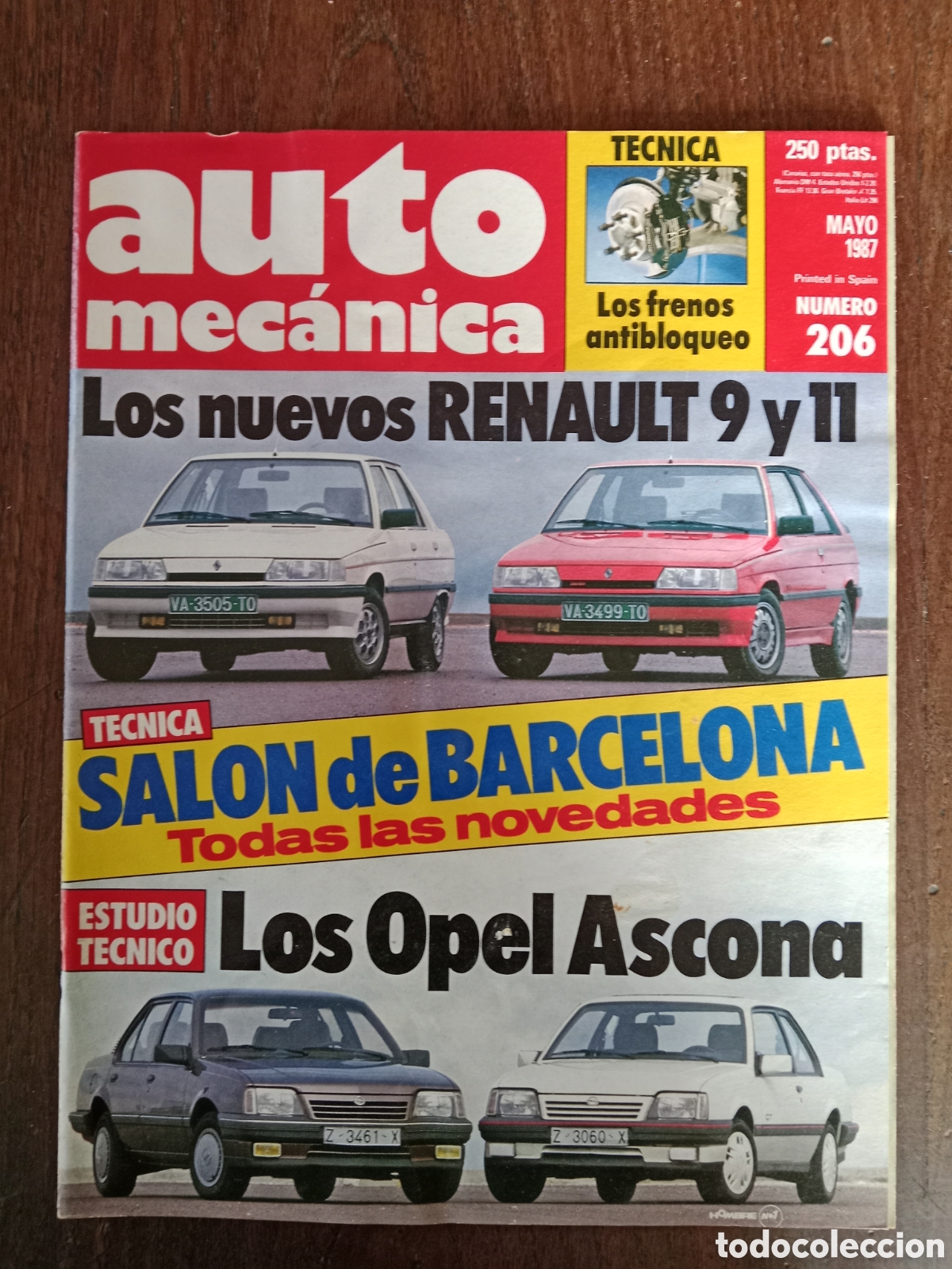 Coches: Revista auto mec&aacute;nica n. 206 de 1987 autom&oacute;vil Renault Opel Suzuki Santana