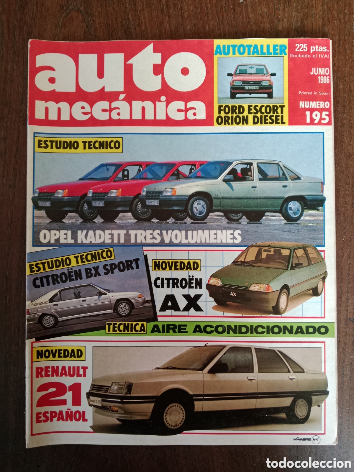 Coches: Revista auto mec&aacute;nica n. 195 de 1986 autom&oacute;vil Opel Renault
