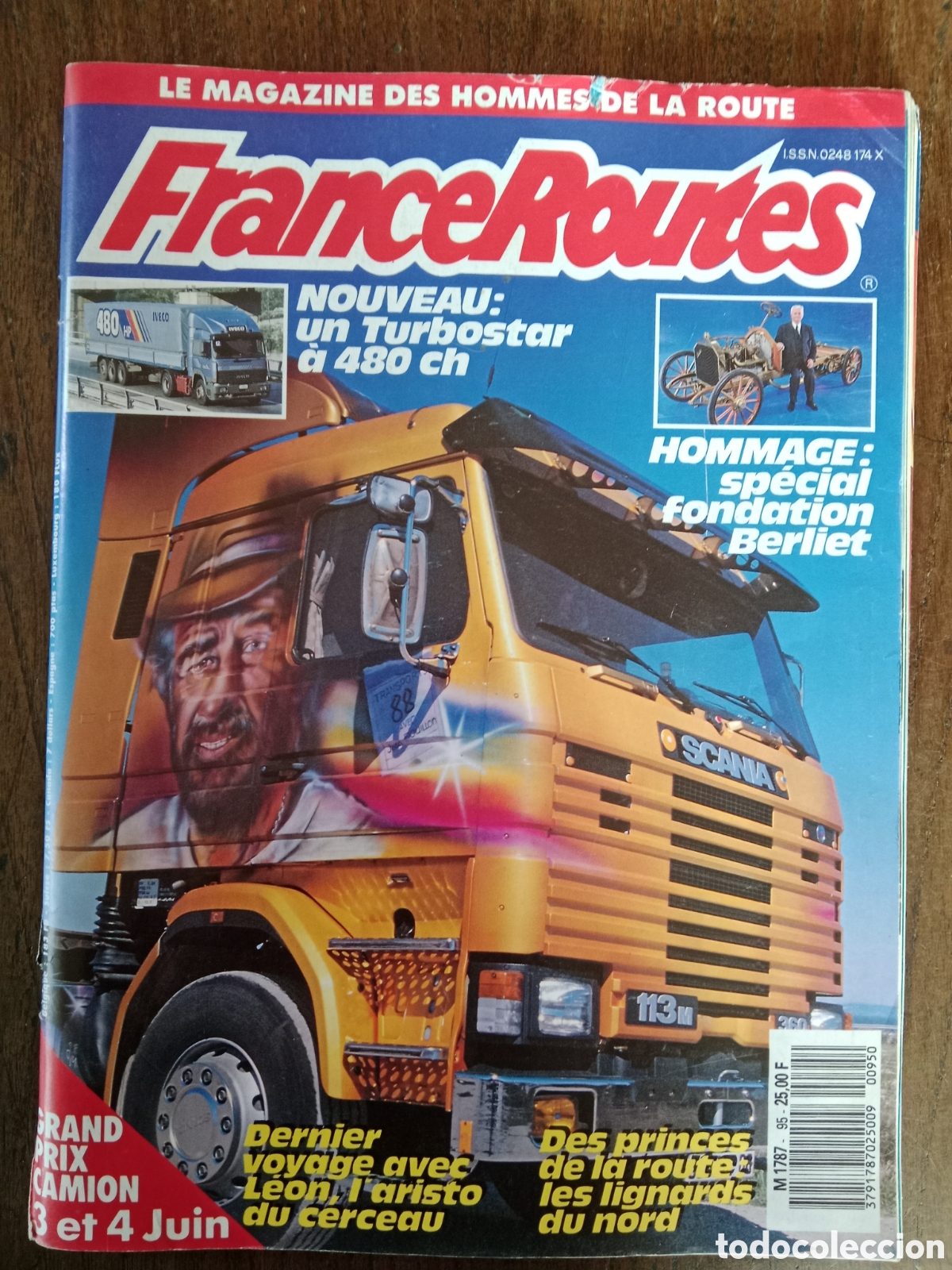 Coches: Revista france routes n. 95 de 1989 cami&oacute;n volvo Iveco turbostar