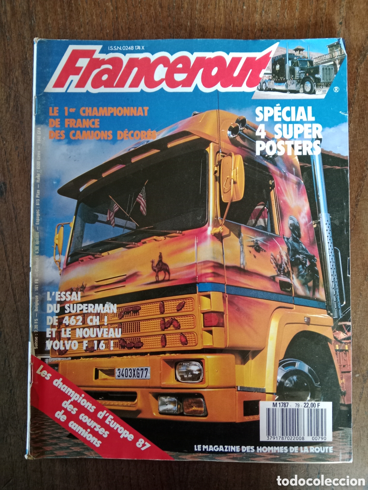 Coches: Revista france routes n. 79 de 1987 cami&oacute;n man