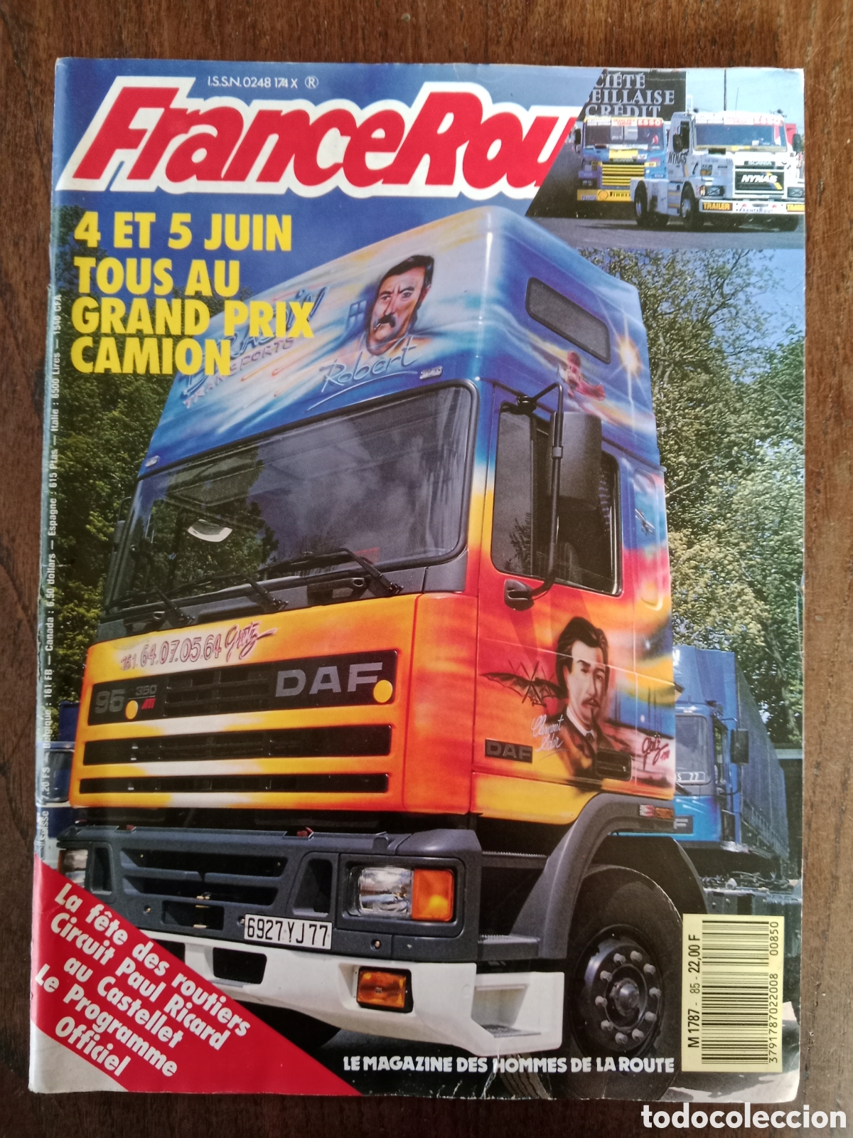 Coches: Revista france routes n. 85 de 1988 cami&oacute;n daf