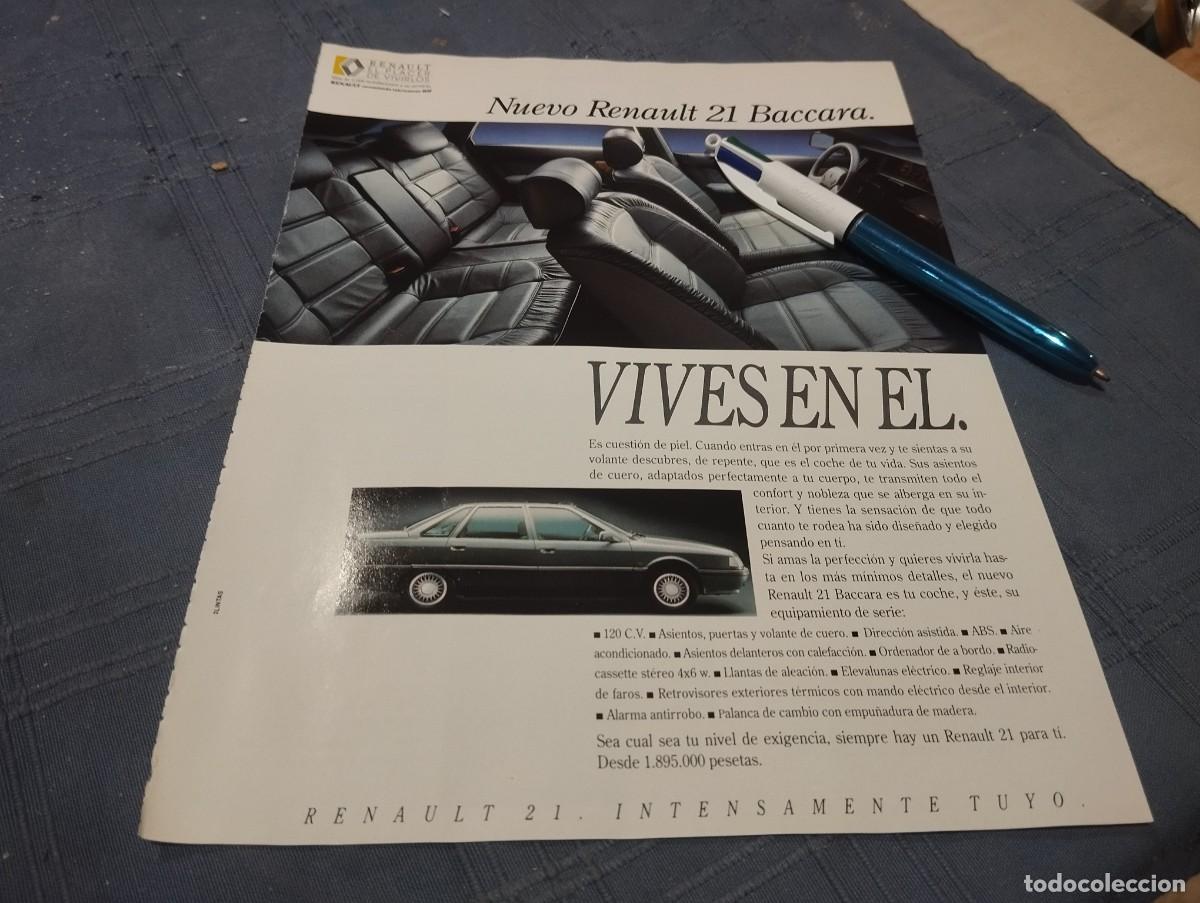 Cars: RENAULT 21 BACCARA ANUNCIO PUBLICIDAD REVISTA 1991 BONITO PARA ENMARCAR