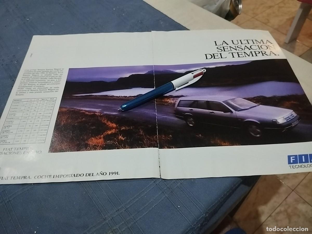 Voitures: COCHE FIAT TEMPRA STATION WAGON ANUNCIO PUBLICIDAD REVISTA 1991 BONITO PARA ENMARCAR