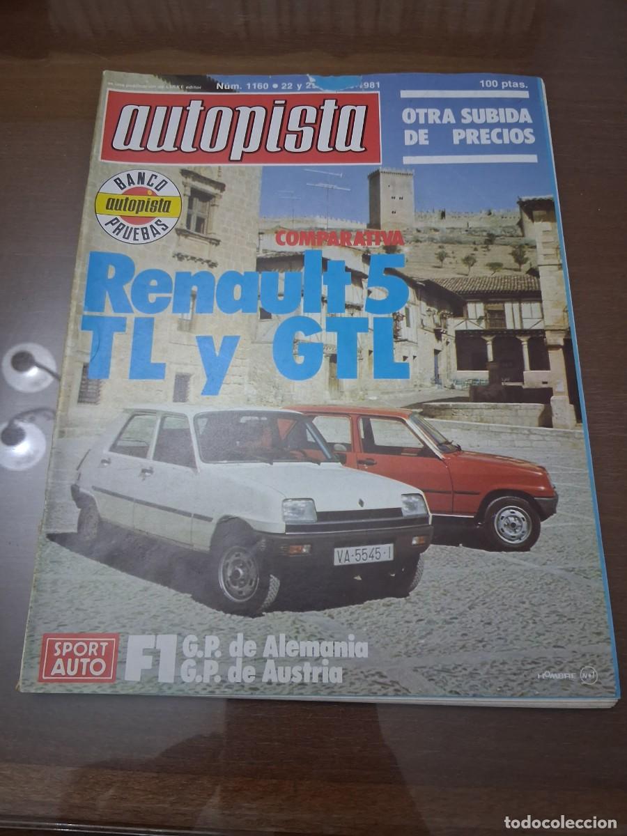 Coches: Revista coche autopista 1160 Renault 5 TL GTL