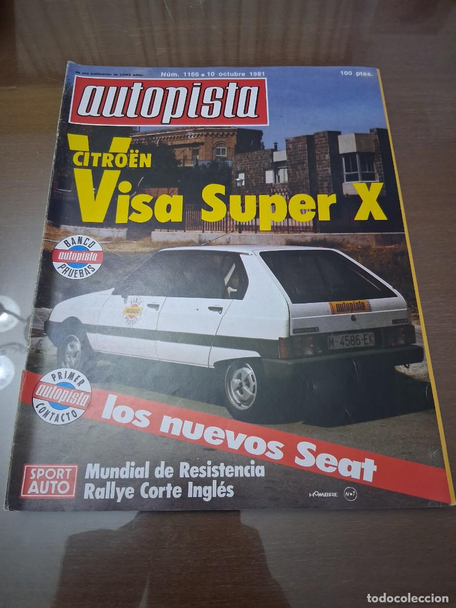 Coches: Revista coche autopista 1166 Citro&euml;n Visa Seat ritmo 131 supermirafiori