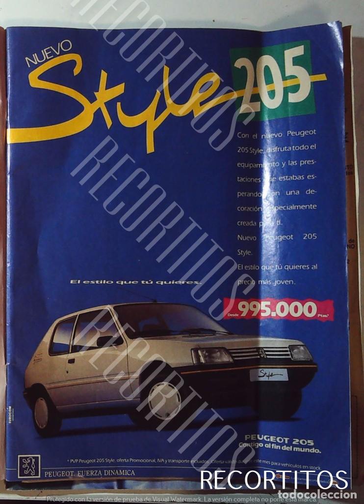 Coches: PEUGEOT 205 STYLE 1991PUBLICIDAD
