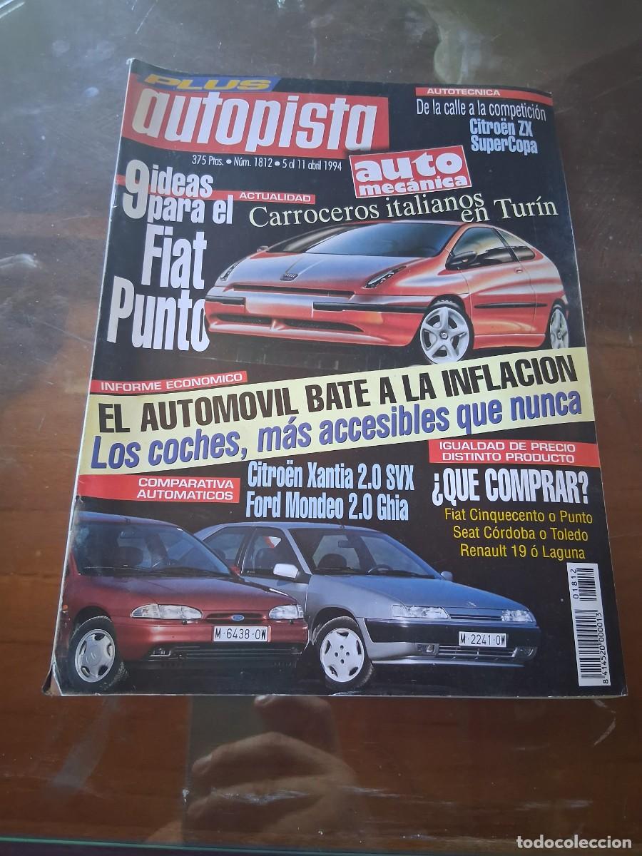 Coches: Revista coche autopista 1812 Citro&euml;n ZX Xantia Ford Mondeo Jeep Grand Cherokee Dodge Stratus
