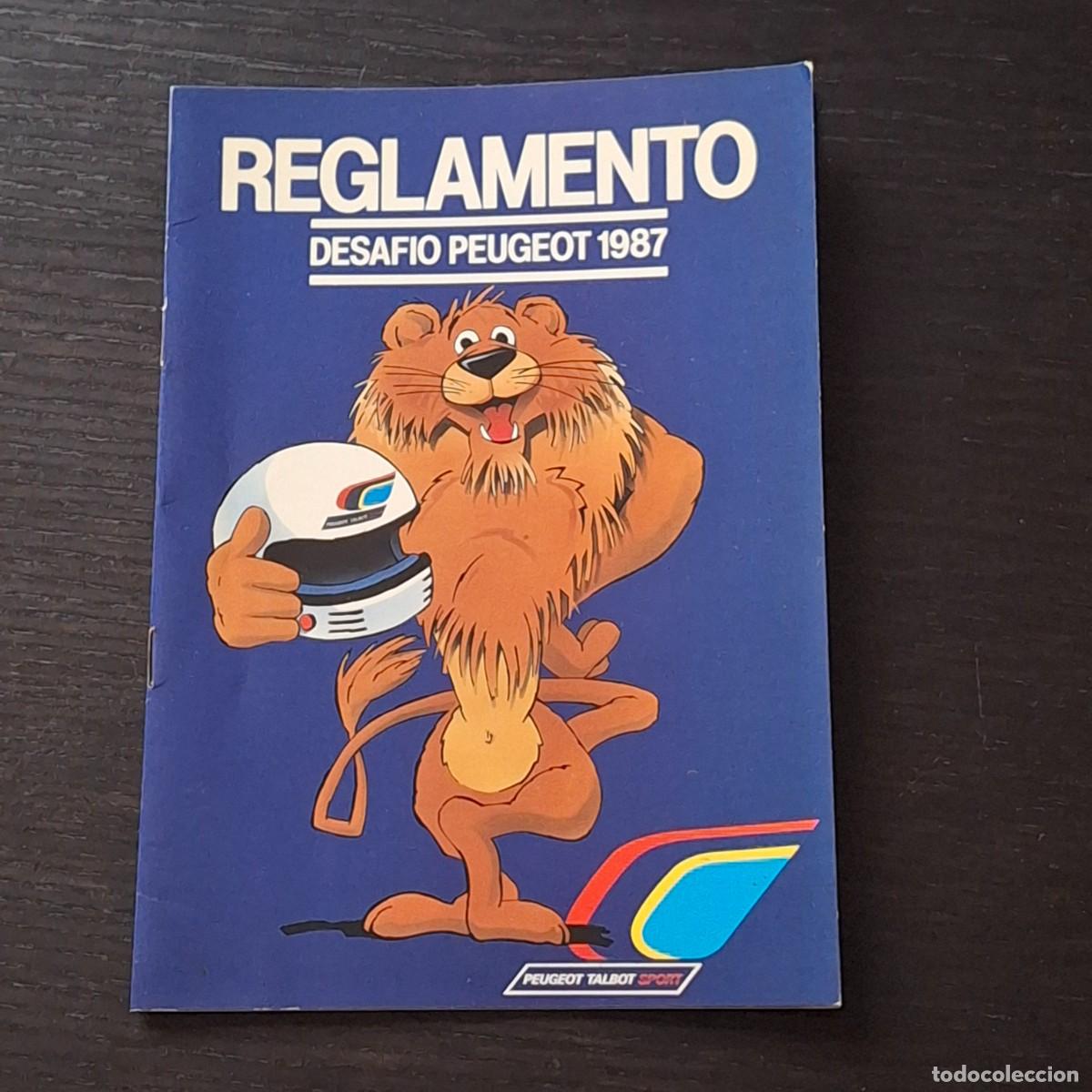 Coches: DESAFIO PEUGEOT 1987 - FOLLETO LIBRITO CATALOGO REGLAMENTO - PEUGEOT 205 GTI