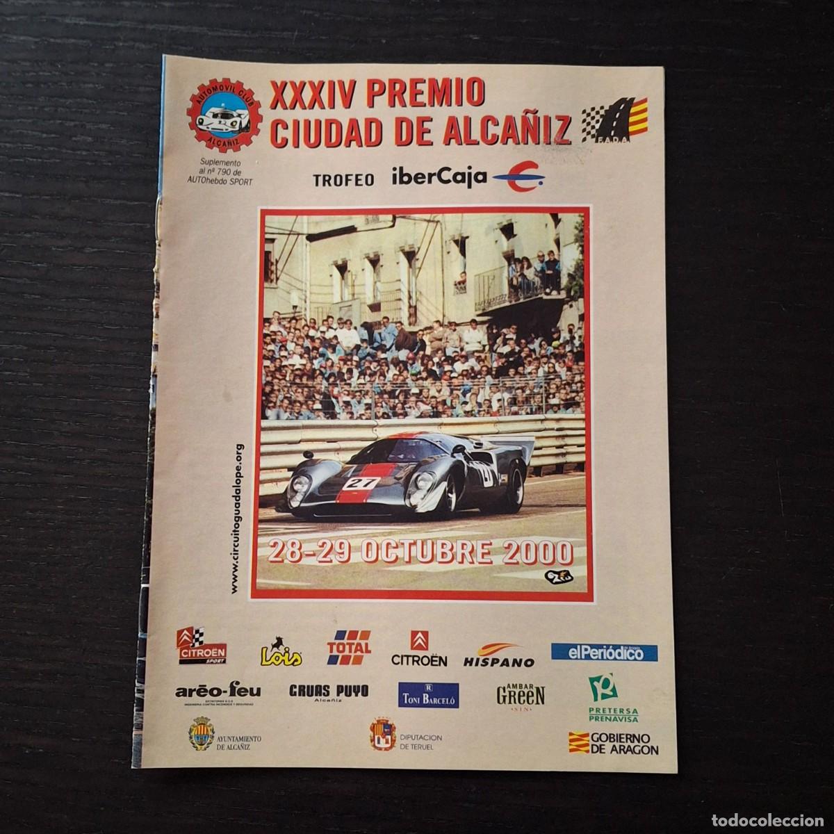 Coches: XXXIV PREMIO CIUDAD DE ALCA&Ntilde;IZ 2000 - CIRCUITO GUADALUPE - AUTOMOVILISMO AUTOMOVIL - PROGRAMA