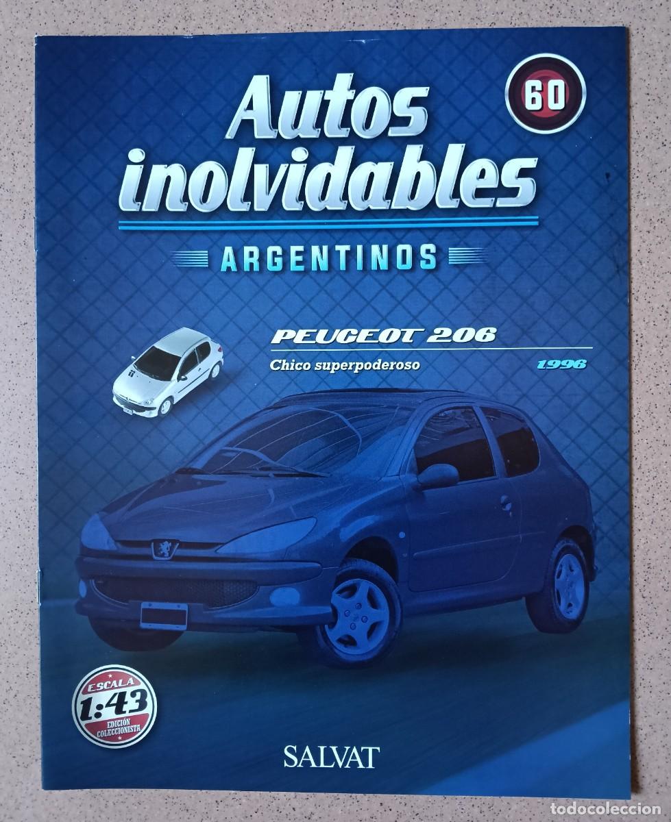 Coches: Fasc&iacute;culo 60 PEUGEOT 206 (1996) Autos inolvidables argentinos Salvat Nuevo