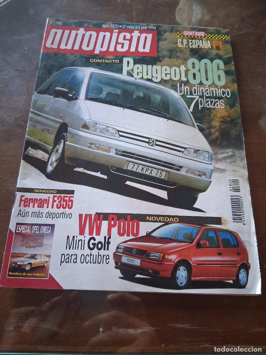 Coches: Revista coche autopista 1820 Ferrari F355 Audi Coupe Honda Accord Opel Calibra