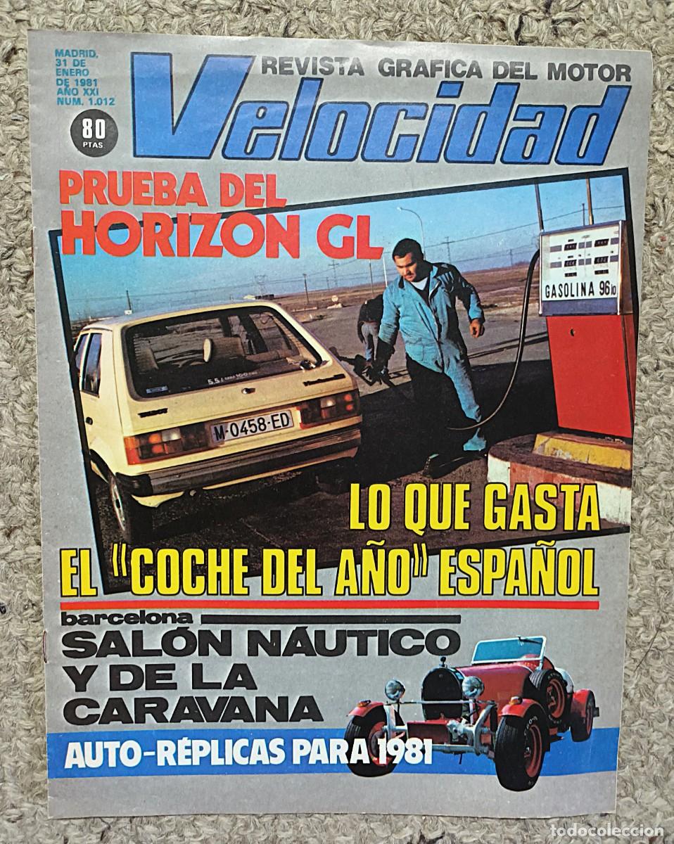 Coches: SEPARATA REVISTA VELOCIDAD PRUEBA TALBOT HORIZON GL.A&Ntilde;O 1981