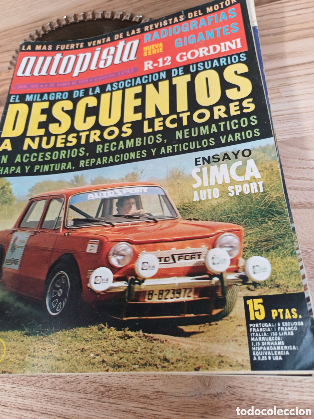 Coches: 10 revista, autopista..a&ntilde;os 70.ver fotos