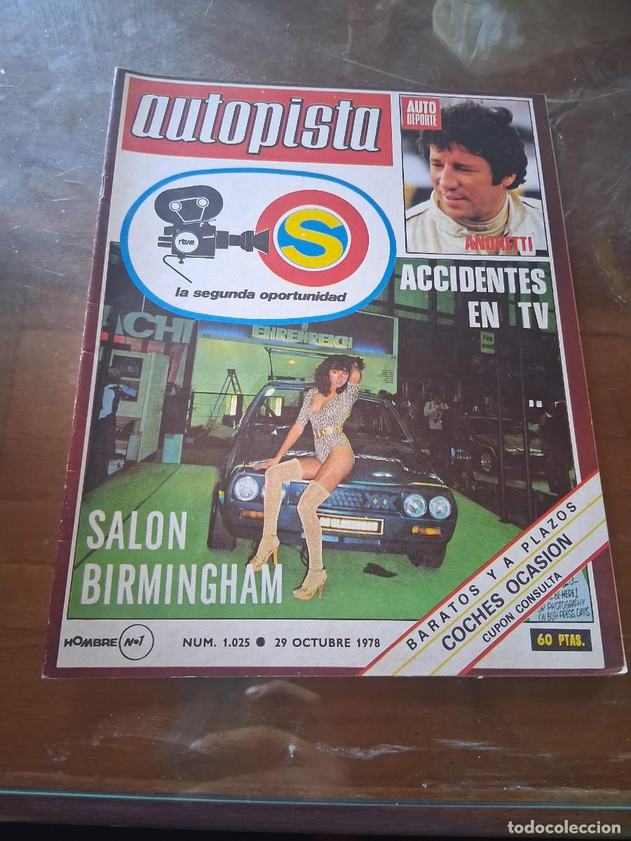 Coches: Revista coche autopista 1025 a&ntilde;o 1978 Mario Andretti McLaren M28