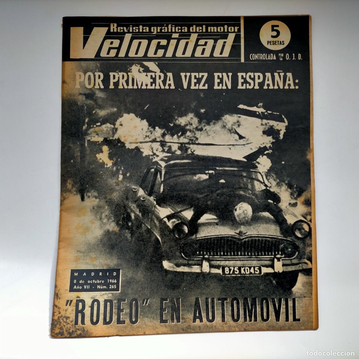 Coches: REVISTA VELOCIDAD N&ordm; 265 A&Ntilde;O 1966
