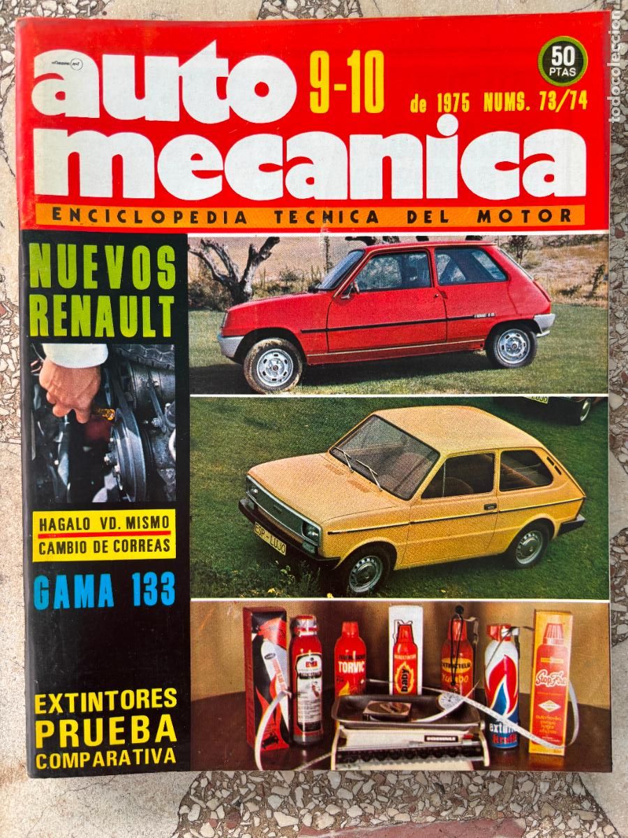 Coches: AUTO MECANICA N&ordm; 73 Y 74 A&Ntilde;O 1975. GAMA 133. SEAT 1430. JOHNSON V-6 200 CV.