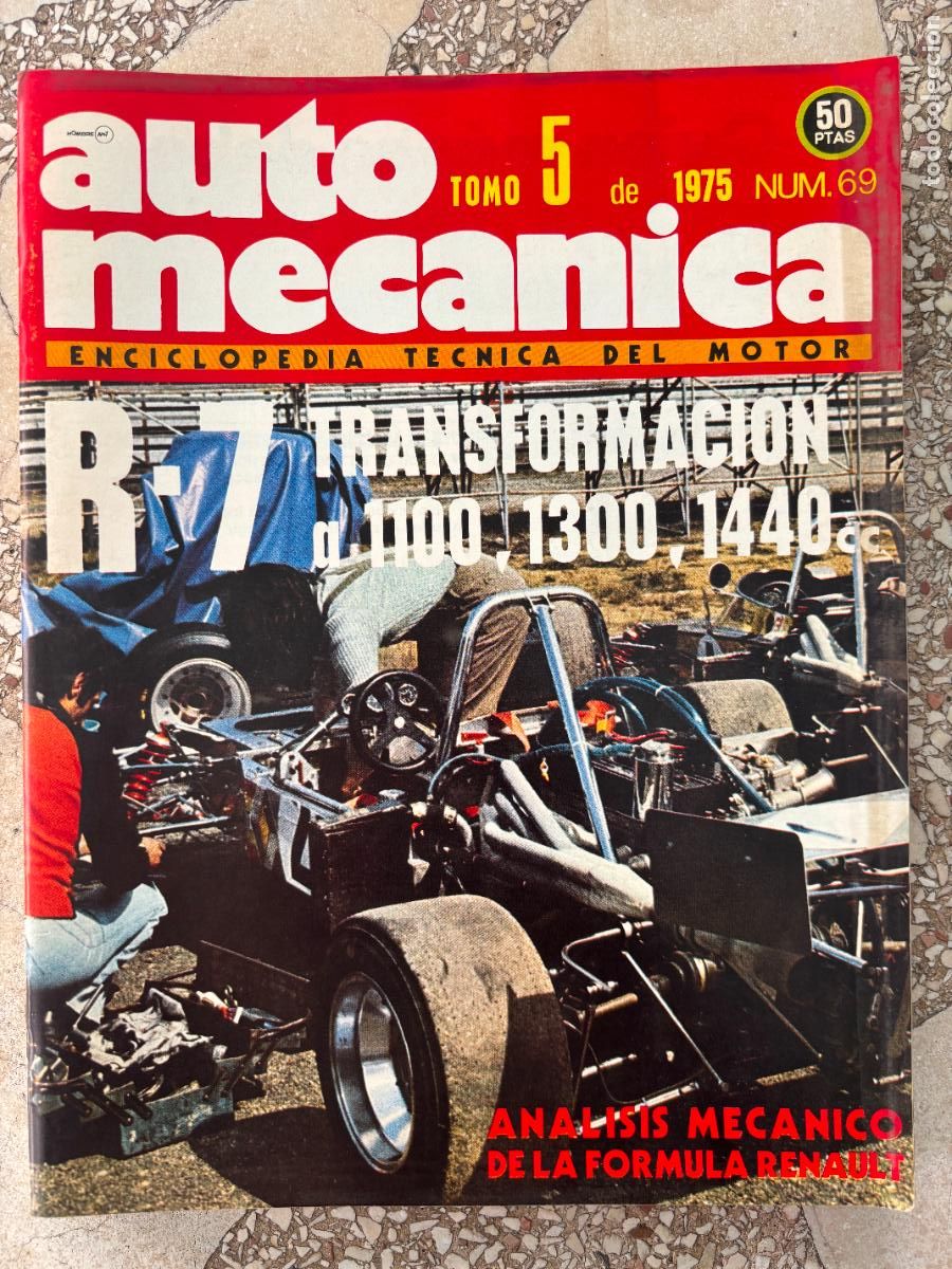 Coches: AUTO MECANICA N&ordm; 69 A&Ntilde;O 1975. F&Oacute;RMULA RENAULT. SEAT 131. RENAULT 5. SAL&Oacute;N DE BARCELONA.