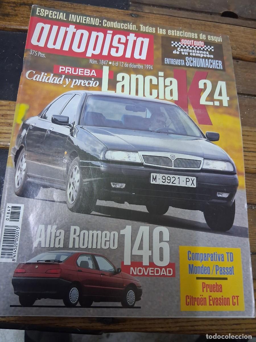 Coches: Revista coche autopista 1847 a&ntilde;o 1994 Michael Schumacher Alfa Romeo 146 Lancia K