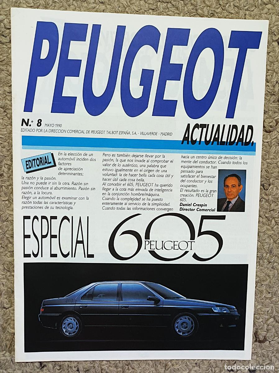 Coches: REVISTA PEUGEOT ACTUALIDAD N&ordm; 8 MAYO 1990