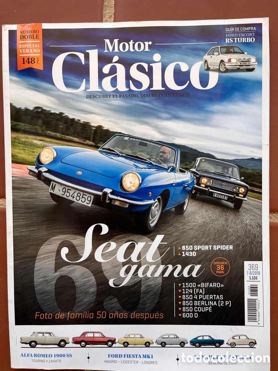 Coches: Revista Motor Cl&aacute;sico 369 julio/agosto 2019