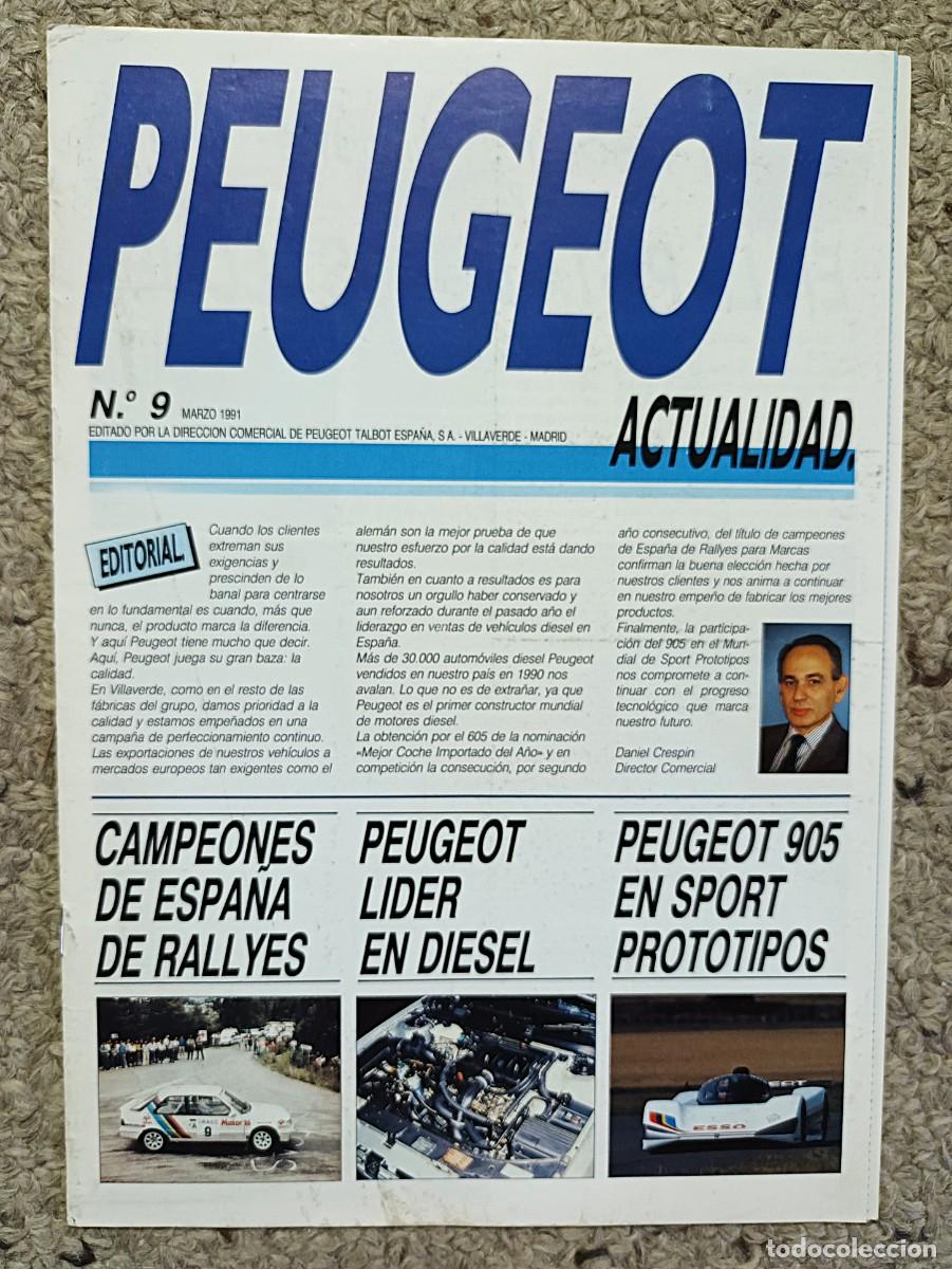 Coches: REVISTA PEUGEOT ACTUALIDAD N&ordm; 9 MARZO 1991
