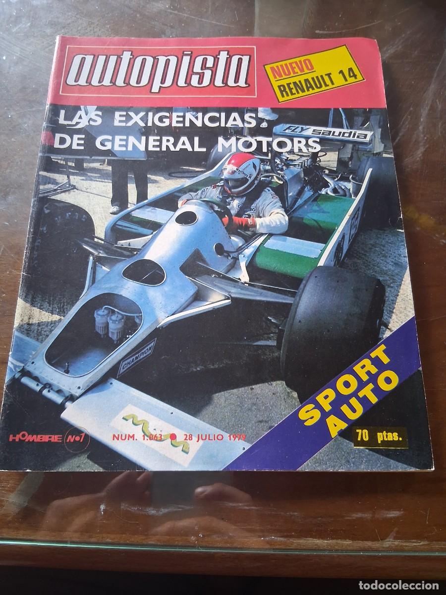 Coches: Revista coche autopista 1063 Renault 14 Toyota Tercel 1300 poster Alan Jones Jean Pierre Jabouille